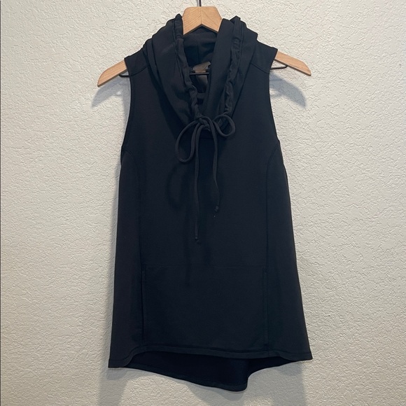 Calia Black Effortless Cowl Neck Hi Lo Tunic Top M - Picture 3 of 8